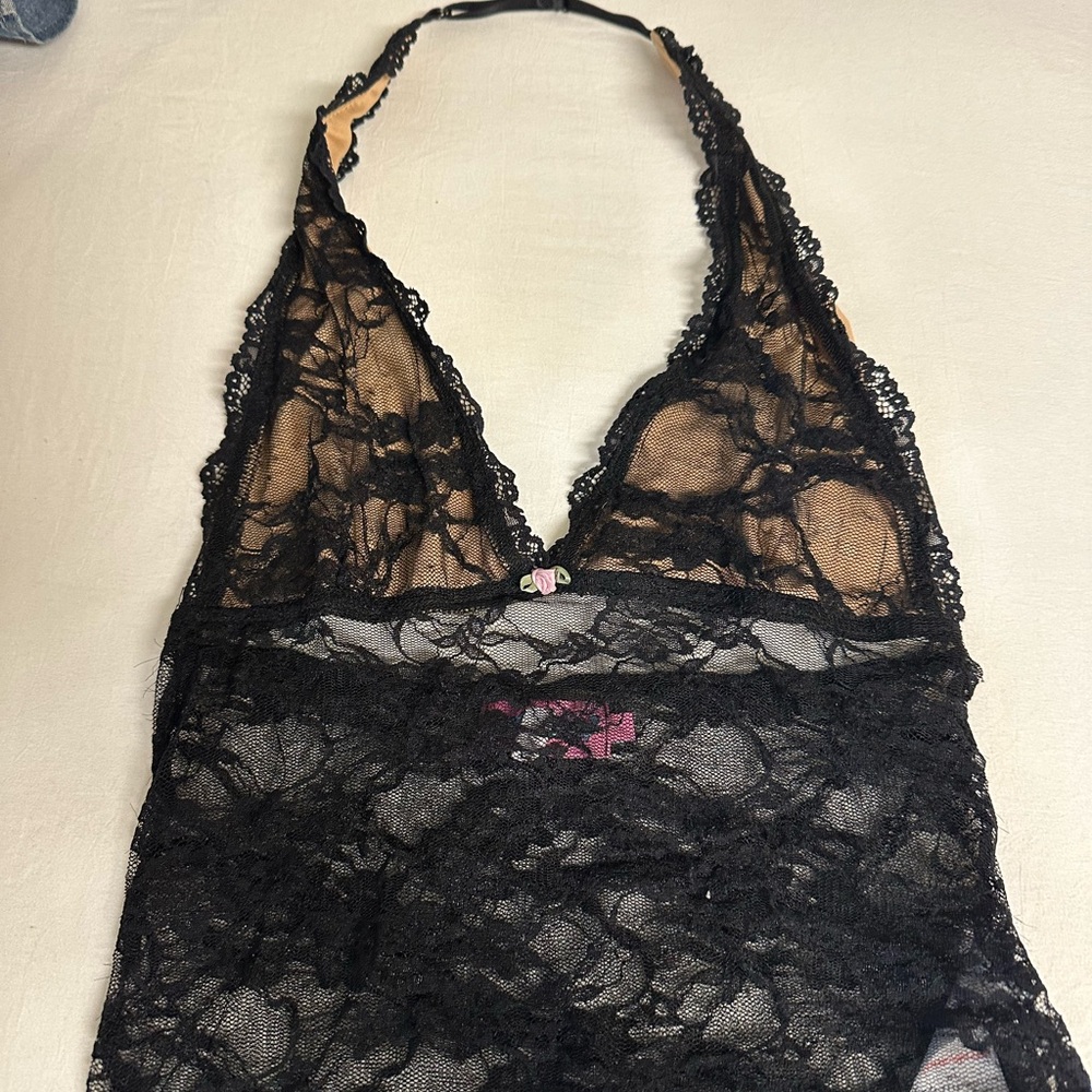 Edikted Black Lace Crop Top